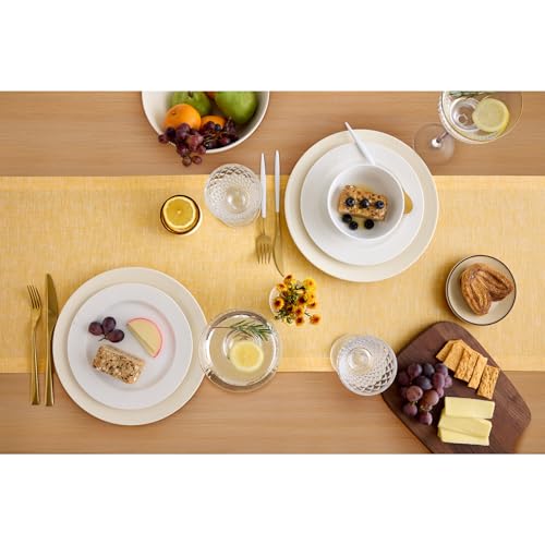 image for Solino Home Linen Small Table Runner 36 Inches - Athena, 100% Pure Lin