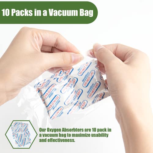 image for LIFJOY 100 Packs 200CC Food Grade Oxygen Absorbers (10 Pack in Individ