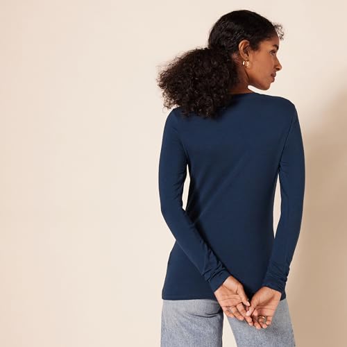 Image of Amazon Essentials Women's Regular-Fit Long-Sleeve Crewneck T-Shirt (Available in Plus Size)
