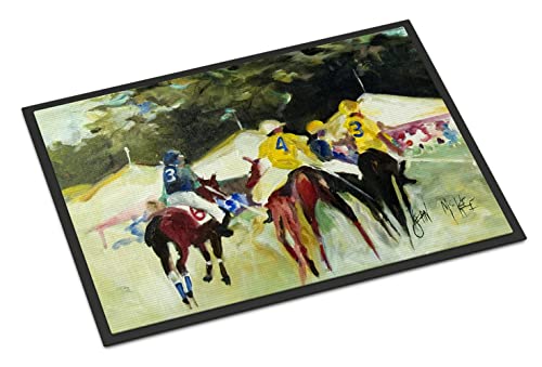 Caroline's Treasures JMK1007JMAT Polo at The Point Doormat 24x36 Front Door Mat Indoor Outdoor Rugs for Entryway, Non Slip Washable Low Pile, 24H X 36W