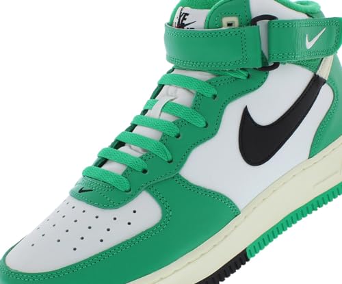 Nike Men's Air Force 1 Mid '07 Lv8 Shoes, White Green Black White, 9.5 UK