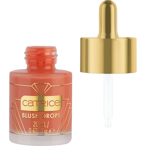 Catrice FESTIVE TREASURES Blush Drops, Rouge, Nr. C02, Orange, glänzend, vegan, ölfrei, ohne Parfüm, ohne Alkohol, 1er Pack (20ml)