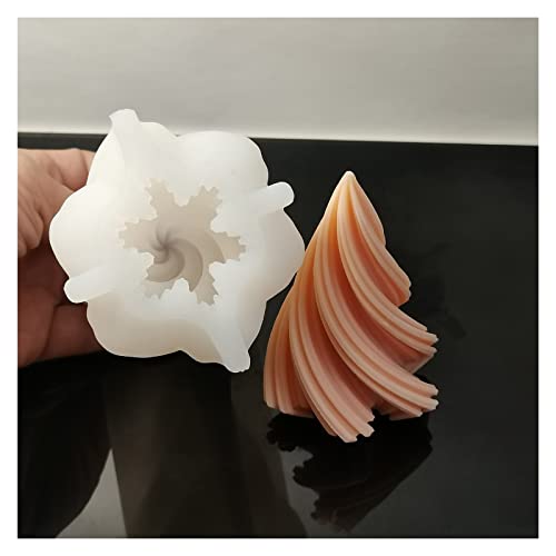Penobon Spiral Cone Shape Silicone Candle Molds For Candle Making, 3D Diy Candle Making Molds For Crafts, Diy Scented Candle, Soaps, Party Lights And Baking #TOP5