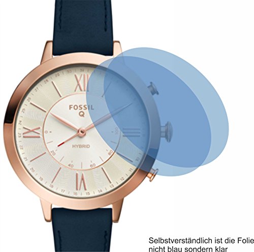 Preisvergleich Produktbild 4ProTec 2X Crystal Clear klar Schutzfolie für Fossil Q Jacqueline Displayschutzfolie Bildschirmschutzfolie Schutzhülle Displayschutz Displayfolie Folie