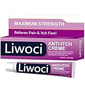 Liwoci Anti-Itch Cream - For Women, Itching, and Irritation (28g)