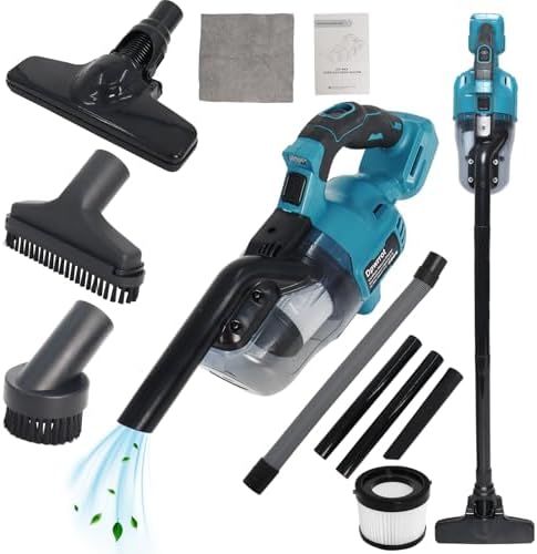 5 in 1 Handheld Cordless Vacuum Cleaner for Makita 18V Battery, Portable Vacuum (No Battery) for Car Home Pet Hair with 300W Powerful Brushless Motor, 5 Nozzles, 2 Washable HEPA Filters by Dpwrrot