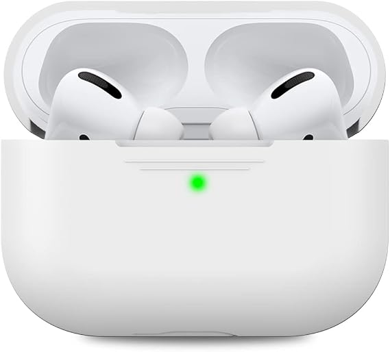 AhaStyle Silicone Case for Airpods Pro Wireless charging front LED visible premium silicone all-round protection shockproof AirPods Pro headphone accessories