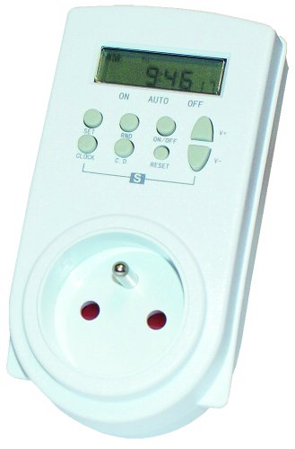 Voltman DIO041030 - Enchufe con temporizador digital (diario/semanal)