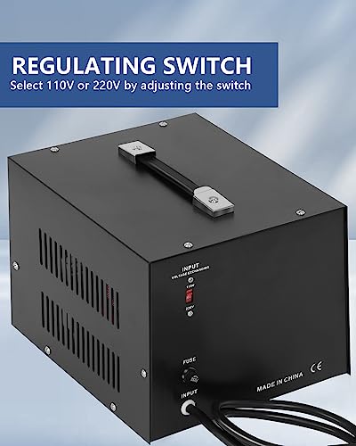 5000W Voltage Transformer Converter With Circuit Breaker Protection Step Up/Down Ac 110V/120V/220V/240V Power Converter Universal Outlet Black #TOP4