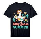 Funny Meme Just A Silly Goose Summer Vacation Beach Hawaii Performance T-Shirt