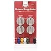 Smart Choice Range Knob Kit, Fits Most, Stainless Steel - KNOBKIT4S