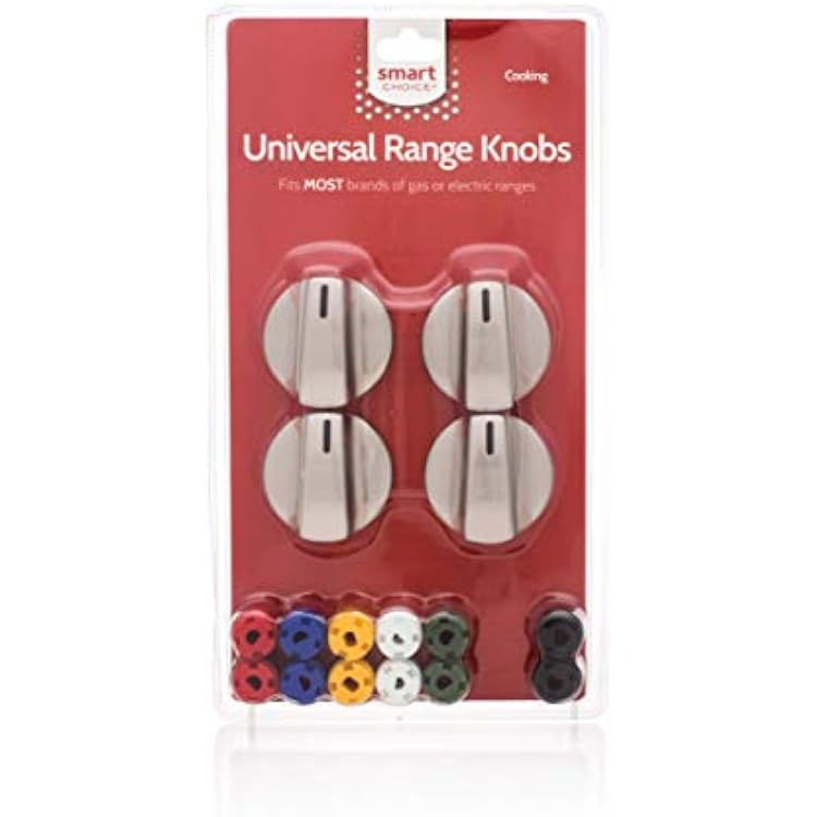Smart Choice Range Knob Kit, Fits Most, Stainless Steel - KNOBKIT4S