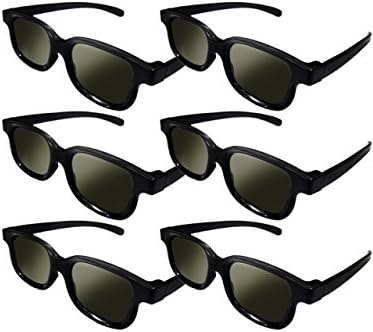 Lot of 6X RealD Technology 3D Polarized Glasses for TV/Movies/Cinema/HD