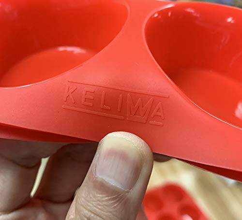 Keliwa's 12 - Cup Silicone Muffin - Cupcake Baking Pan/Non - Stick Silicone Mold/Dishwasher - Microwave Safe #TOP5