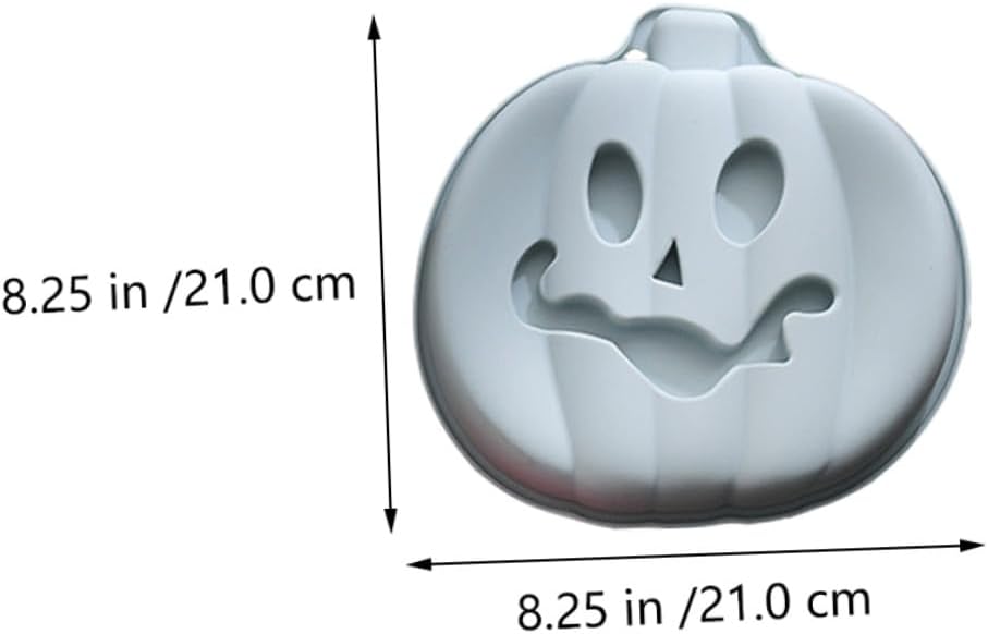 OSALADI 2pcs Halloween Pumpkin Silicone Cake Molds Baking Mold Set for Fondant and Mousse Desserts, Food-grade Silicone, Blue and Pink, Seasonal Baking Supplies for Fall and Random Color