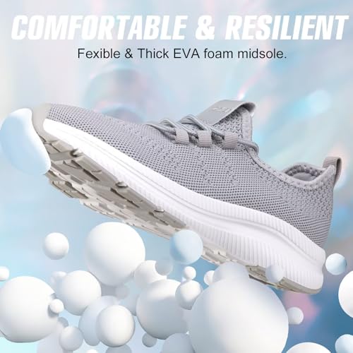 Image of ZYEN Wide Toe Box Shoes Women Non-Slip Ultra Light Running Sneakers Extra Wide Feet Arch Support Walking Shoes Tennis Diabetes Breathable Gym Workouts 6-12