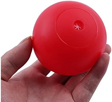 Stock Show 6Pcs/Pack 3" Funny Pet Dogs Teeth Pattern Balls Chew Toy Squeaker Squeaky Sound Bite Resistant Dogs Training Toys, Color Random