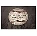 Baseball - It's Hard To Beat A Person Who Never Gives Up - 11x14 Unframed Art Print - Great Boy/Girl's Room Decor and Gift Under $15 for Baseball Fans