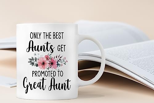 QASHWEY-Only-The-Best-Aunts-Get-Promoted-to-Great-Aunt-Coffee-Mugs-MugFunny-Pregnancy-Announcement-Gifts-for-Aunt-New-Great-AuntGreat-Aunt-to-Be-Gifts-Double-Side-Printed-Ceramic-Mug-Cup-11-Ounce QASHWEY Only The Best Aunts Get Promoted to Great Aunt Coffee Mugs MugFunny Pregnancy Announcement Gifts for Aunt New Great AuntGreat Aunt to Be Gifts Double Side Printed Ceramic Mug Cup 11 Ounce
