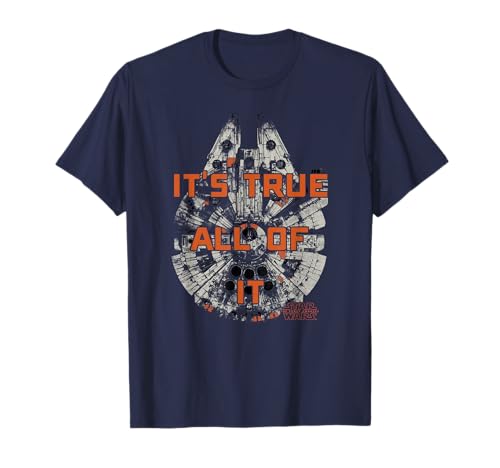 Star Wars Han Solo Falcon t-shirt coton idéal pour une soirée cinéma ou une convention geek