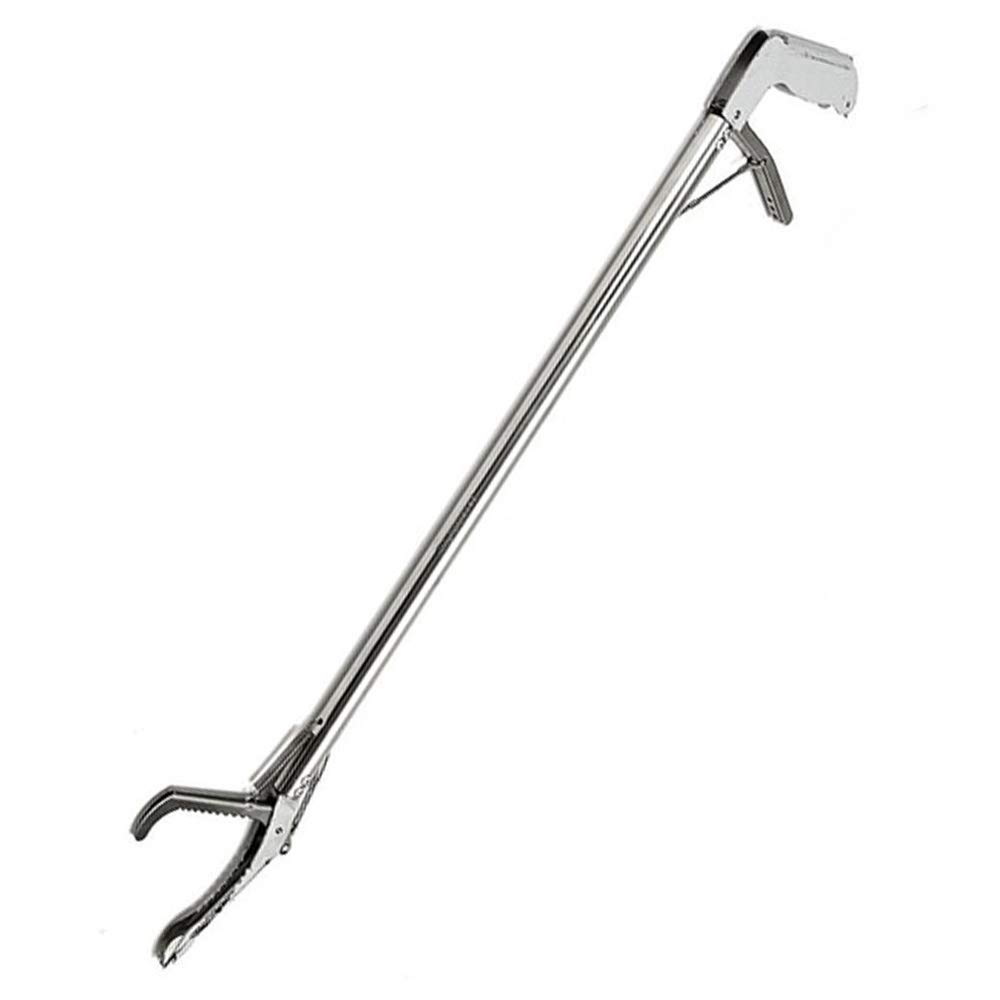 Snake Tong, Reptile Grabber, Heavy Duty Professional Foldable Rattlesnake Catcher Stick Wide Serrated Jaw Handling Tool With Auto Lock, For Outdoor Home