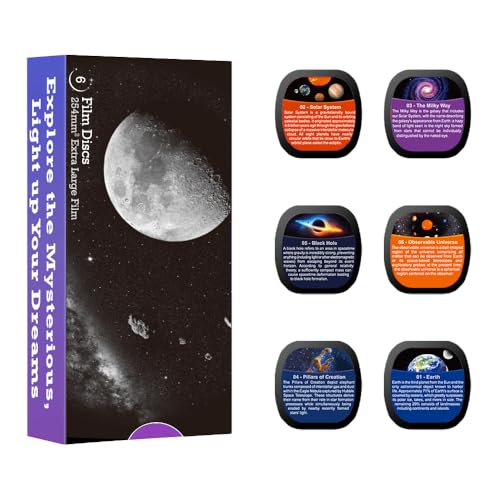 Projecteur de galaxie disque réaliste Lot de 6 pour ciel étoilé 4K HD