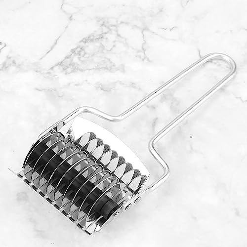 2 peças Cortador de macarrão, cortador de macarrão manual de aço inoxidável, cortador de massa, maca