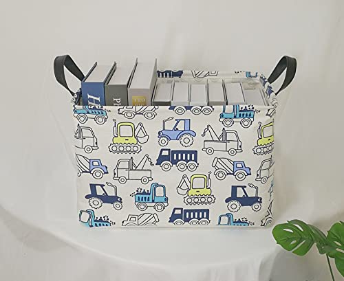 Image of Rectangle Gift Shelf Nursery Storage Basket Laundry Hamper Storage Box and Bins for Home Clothes with Handles