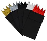 SYAYA 5pcs Men's Pocket Squares Pocket Accessory One Size Multicolor HSP03 (black)