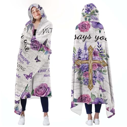 Wearable Bible Verse Hooded Blanket