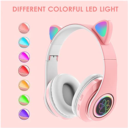 SUJAHHUJIQ Cuffie Bluetooth per bambini, cuffie