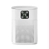 OUNEDA HY1800 Pro Air Purifier for Bedroom & Home, 360° Air Intake, H13 HEPA Air Cleaner for Smoke, Pet Dander & Odours, Quiet Sleep Mode, 9H Timer, White