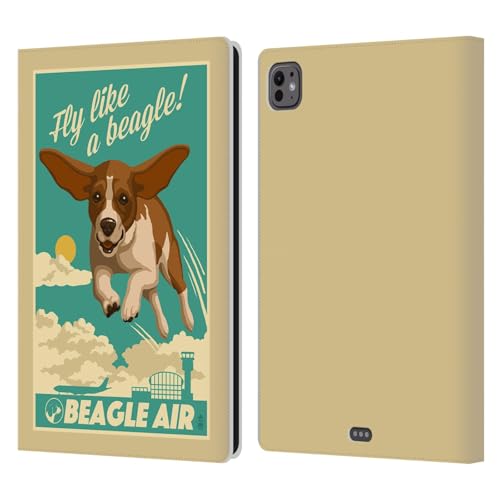 Coque iPad Pro 11 M4 2024 en cuir Head Case Designs Chien