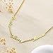 Xianofu Personalized Name Necklace with Curb Chain, 18K Gold Plated Handmade Custom Family Choker Customized Child Nameplate Necklace Mother's Day Jewelry Gift for Mom, Wife (3 Names Necklace)