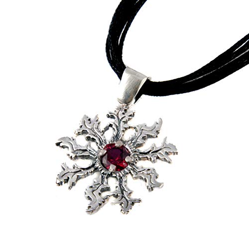Pendentif Eguzkilore fleur du soleil en argent pour sublimer vos tenues d'été