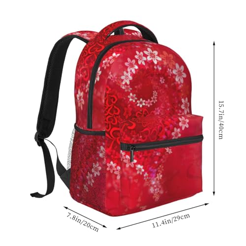 Mochila de viaje plegable con corazones para camping 2
