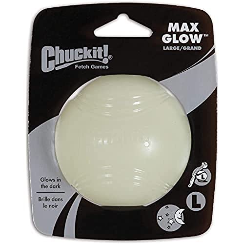 Chuckit! Max Glow Ball Dog Toy, Large (3 Inch Diameter) for dogs 6-100 lbs, Pack of 1 - Image 4