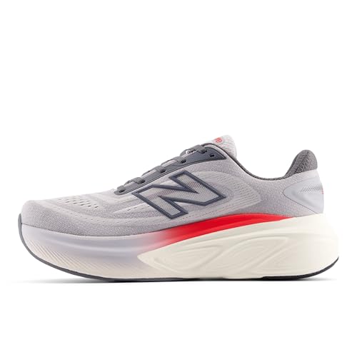 New Balance Men's Fresh Foam X More V6 Running Shoe, Grey Matter/True Red/Castlerock, 11 M