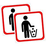 Pegatina de cubo de basura de dibujos animados: estas pegatinas de pared están hechas de material de pvc con buena adhesividad, fáciles de pegar y , calcomanía de pegatina de cubo de basura