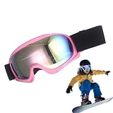 Générique Skibrille, Snowboardbrille für Jugendliche, Snowboardbrille mit UV-Schutz, Skibrille, bequeme und warme Brille für und Mädchen, 3-10 A