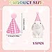 TUBAWD 15 Pcs Mini Party Hats For Toy Animals, Party Hats, For Kids 15-Pk Soft Felt Hats Basket Teddy Birthday Photo Prop Reusable