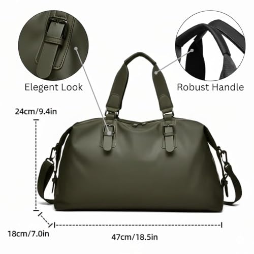 Image of CAVALO - Be Unique Men's Crossbody Duffle Bag | Large Capacity Casual Travel, Office, Fitness & Daily Commute Bag with Zipper