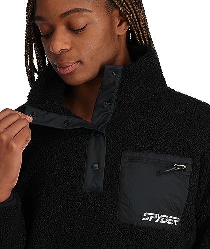 Spyder Women's Cloud Fleece Sherpa Snap Pullover3