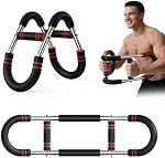 HTM Twister Arm Entraîneur, 60-100lb Poitrine de résistance réglable & Équipement d'entraînement de bras, barre de twister de puissance amovible portable pour l'entraînement du corps supérieur, maison & Machine de fitness de gym