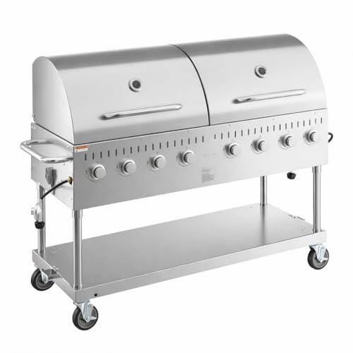 Commercial 8-Burner LPG Grill