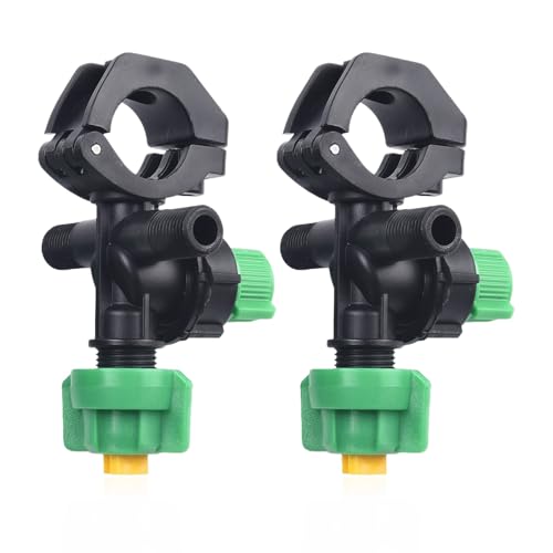 Compatibilità: l'ugello può essere collegato a un tubo di acciaio da 25 mm utilizzando il morsetto fornito, stabilità durante l'uso. Può anche essere collegato a un tubo dell'acqua da 13 mm su entrambi i lati, rendendolo adatto a varie applicazioni agricole.