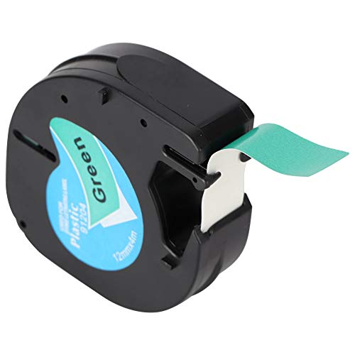 5 pacotes compatíveis com Dymo LetraTag LT-100H, LT-100T, LT-110T, QX 50, XR, XM, 2000, Plus LT-100H