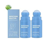 Smoothing Solution Ingrown Hair Treatment,Roll On Soothes Razor Bumps-Serum gegen Eingewachsene Haare & Rasurbrand,Beruhigende Pflege für Intimbereich, Achseln und Empfindliche Haut (2pc, 50ml)