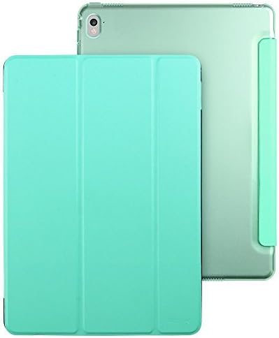 ESR Yippee Trifold Smart Case for iPad Pro 9.7, Translucent Frosted Back Magnetic Cover with Auto Sleep/Wake Function [Light Weight] Compatible with iPad pro 9.7 inch 2016 Release (Mint Green)