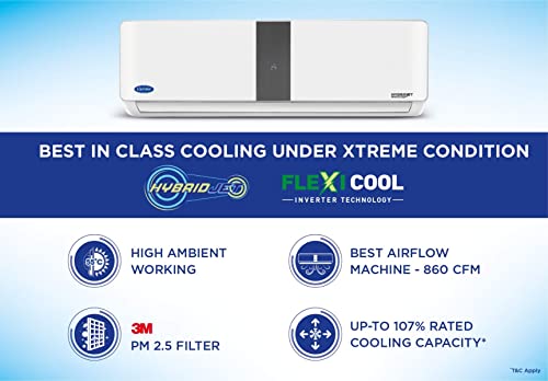 Image of Carrier Superia Xtreme Hybridjet 24K 5 Star WiFi Inverter AC with KW display (2.0T) CAI24SX5R30F0
